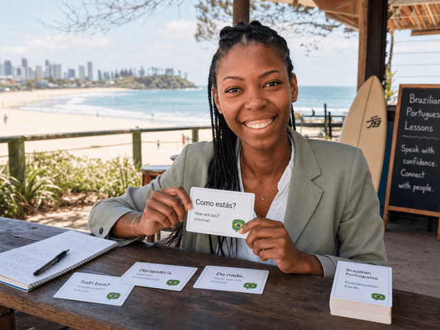 Brazilian Portuguese lessons in Coolangatta - online and in-person Gold Coast options with Barbara Sharon