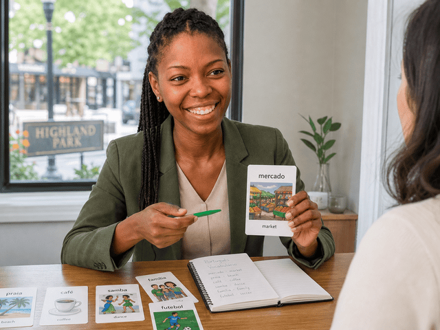 Brazilian Portuguese lessons in Highland Park - online and in-person Gold Coast options with Barbara Sharon