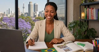 Barbara Sharon, professora e tutora de português brasileiro