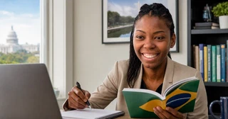 Barbara Sharon, professora e tutora de português brasileiro